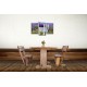 Obrazy na stenu - Levanduľa na stoličke - 3-dielny 75x50cm