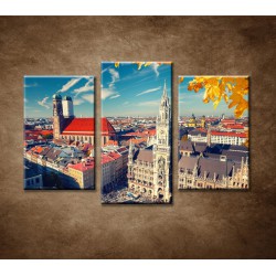 Obrazy na stenu - Mníchov - 3dielny 75x50cm