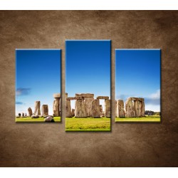 Obrazy na stenu - Stonehenge - 3dielny 75x50cm