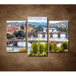 Obrazy na stenu - Praha - 3dielny 75x50cm
