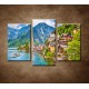 Obrazy na stenu - Hallstatt - 3dielny 75x50cm