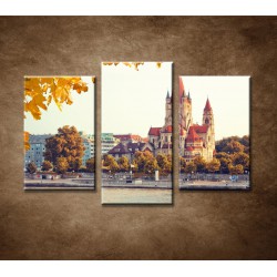 Obrazy na stenu - Jesenná Viedeň - 3dielny 75x50cm
