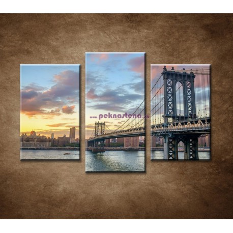Obrazy na stenu - Večerný Manhattan - 3dielny 75x50cm