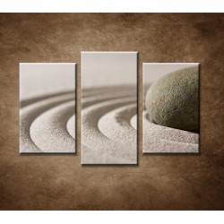Obrazy na stenu - Kameň a piesok - 3dielny 75x50cm