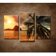Obrazy na stenu - Západ slnka na pobreží - 3dielny 75x50cm