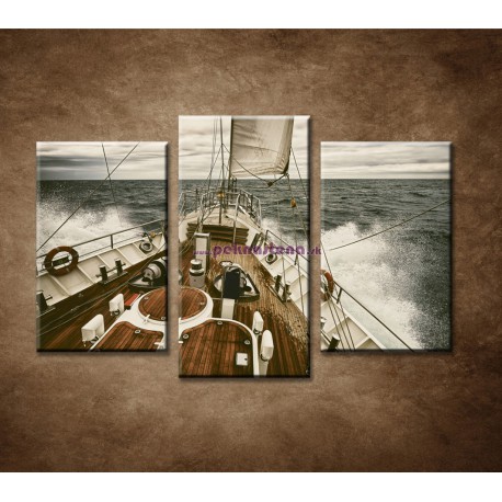 Obrazy na stenu - Paluba lode - 3dielny 75x50cm