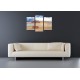 Obrazy na stenu - Slnečník na pláži - 3dielny 75x50cm