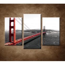 Obrazy na stenu - Golden Gate Bridge 2 - 3-dielny 75x50cm