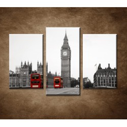 Obrazy na stenu - Westminsterský palác - 3-dielny 75x50cm