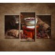 Obrazy na stenu - Mlynček na kávu - 3-dielny 75x50cm