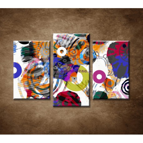 Obrazy na stenu - Abstraktný motív 1 - 3dielny 75x50cm