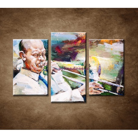 Obrazy na stenu - Abstraktný motív 9 - 3dielny 75x50cm