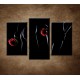 Obrazy na stenu - Nahé telá - 3dielny 75x50cm