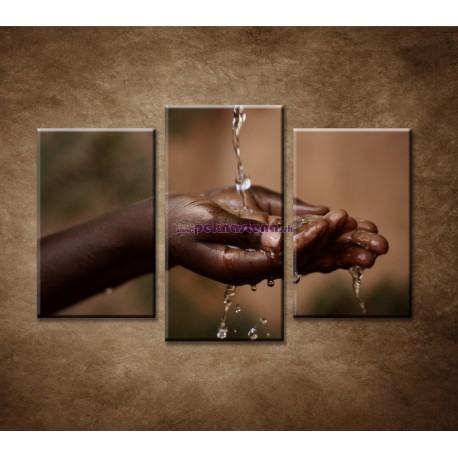 Obrazy na stenu - Detské ruky - 3dielny 75x50cm