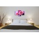 Obrazy na stenu - Ružové chryzantémy - 3dielny 90x60cm