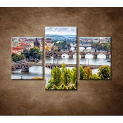Obrazy na stenu - Praha - 3dielny 90x60cm