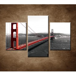Obrazy na stenu - Golden Gate Bridge - 3dielny 90x60cm