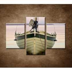 Obrazy na stenu - Loď - 3dielny 90x60cm