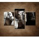 Obrazy na stenu - Štyri kone - 3dielny 90x60cm