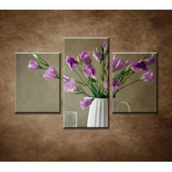 Obrazy na stenu - Zátišie s kvetmi - 3dielny 90x60cm