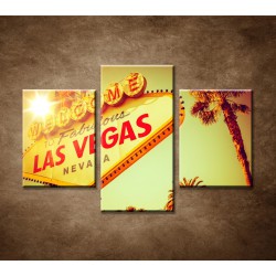 Obrazy na stenu - Retro Las Vegas - 3dielny 90x60cm