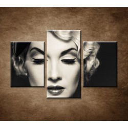 Obrazy na stenu - Elegantná žena - 3dielny 90x60cm