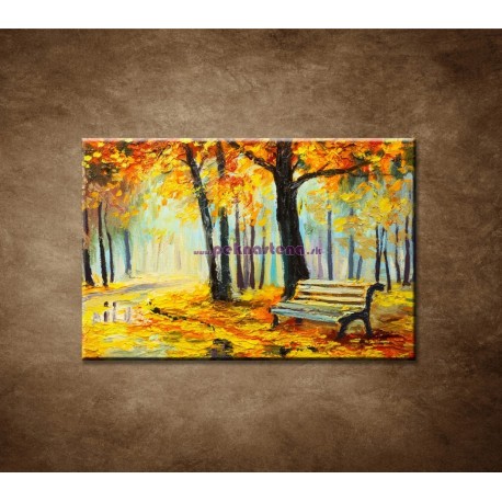 Obrazy na stenu - Olejomaľba - Pestré jesené lesy