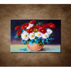 Obrazy na stenu - Olejomaľba - Kvetinové zátišie