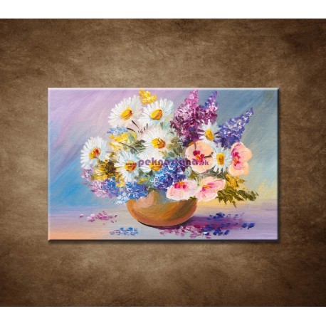 Obrazy na stenu - Olejomaľba - Letné kvety