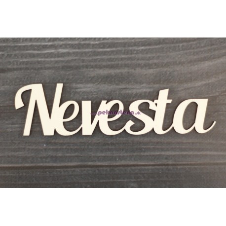 Drevený výrez - Nevesta