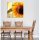 Obrazy na stenu - Letná slnečnica - 3dielny 90x90cm