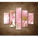 Obrazy na stenu - Ružová gerbera - 5dielny 100x80cm