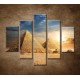 Obrazy na stenu - Západ slnka nad pyramídami - 5dielny 100x80cm