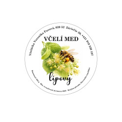 Etiketa - Včelí med - lipový