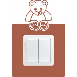 Nálepka pod vypínač - Medvedík