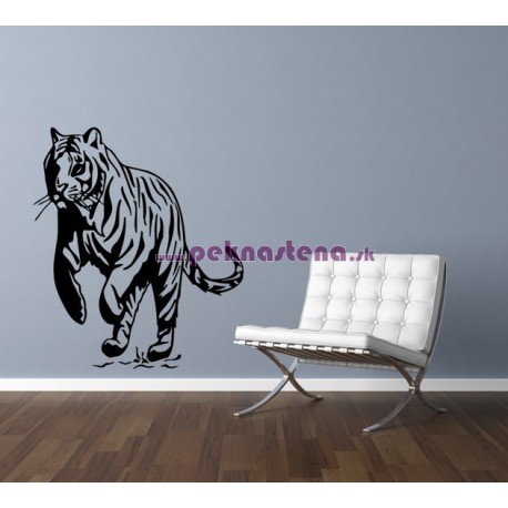 Nálepka na stenu - Bežiaci tiger