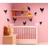 Nálepka na stenu - Víly - 9 kusov