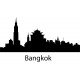 Nálepka na stenu - Bangkok