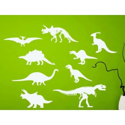 Nálepka na stenu - Dinosaury - set 9 kusov