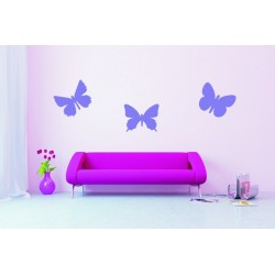 Nálepka na stenu - Motýli -  set 3 kusov