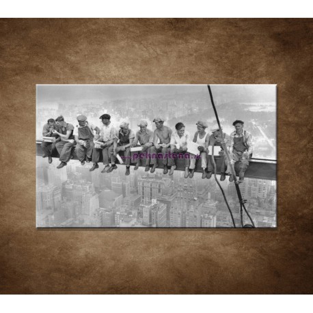 Obrazy na stenu - Robotníci na traverze