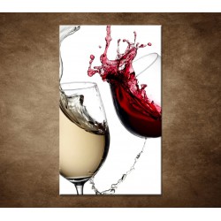 Obrazy na stenu - Biele a červené víno