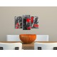 Obrazy na stenu - Červené vlčie maky - 3dielny 75x50cm