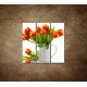 Obrazy na stenu - Červené tulipány - 3dielny 90x90cm