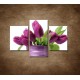 Obrazy na stenu - Svieže tulipány - 3dielny 90x60cm