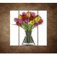 Obrazy na stenu - Tulipány vo váze - 4dielny 120x120cm