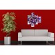 Obrazy na stenu - Kvet levandule - 4dielny 80x90cm