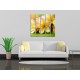 Obrazy na stenu - Žltá orchidea - 5dielny 100x100cm